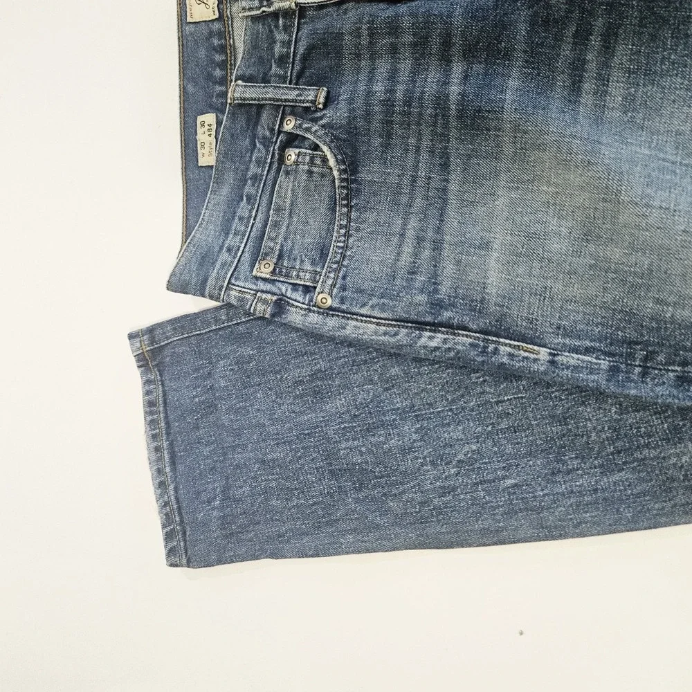 J Crew 484 Jeans Mens Size 30X30 Denim Blue Medium Wash Regular Fit
